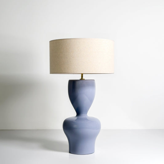 Donna Ahşap Abajur Lila