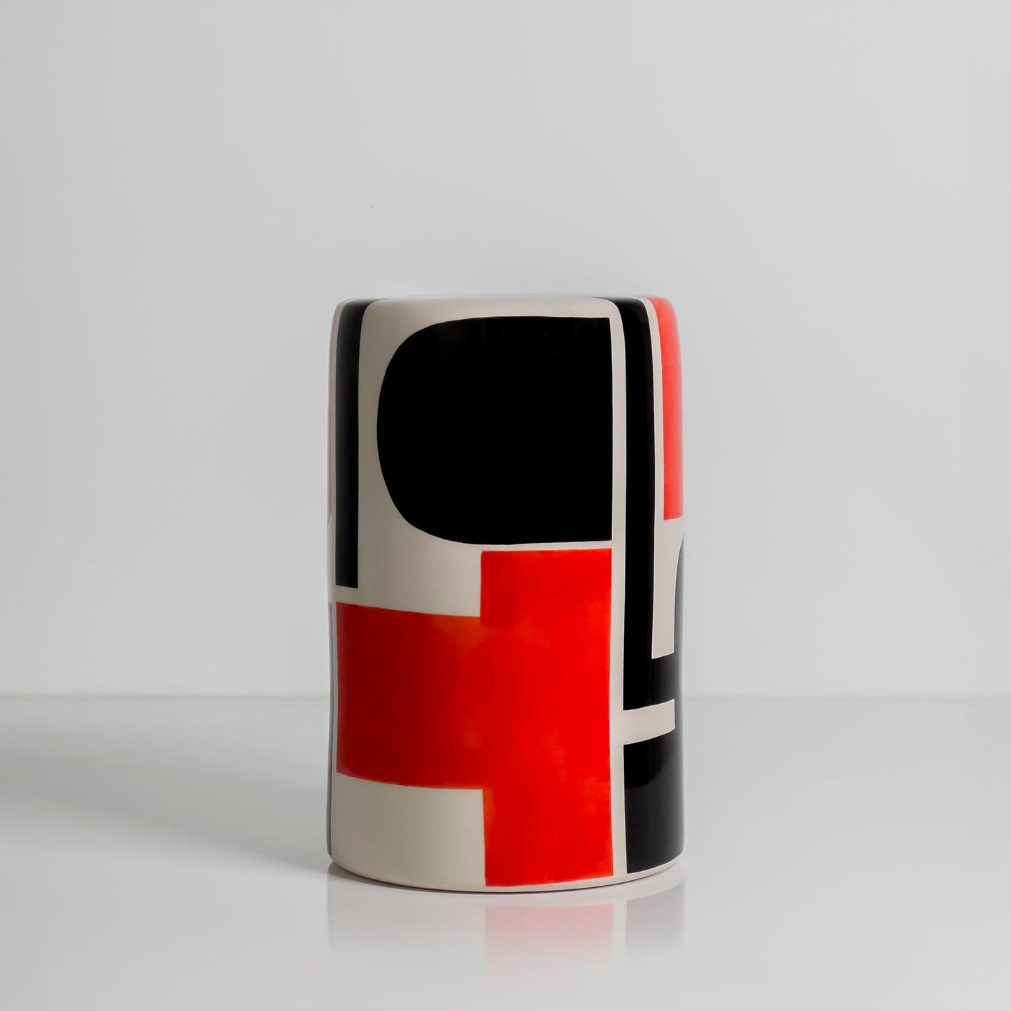 Stockholm El Yapımı Seramik Sehpa Kırmızı