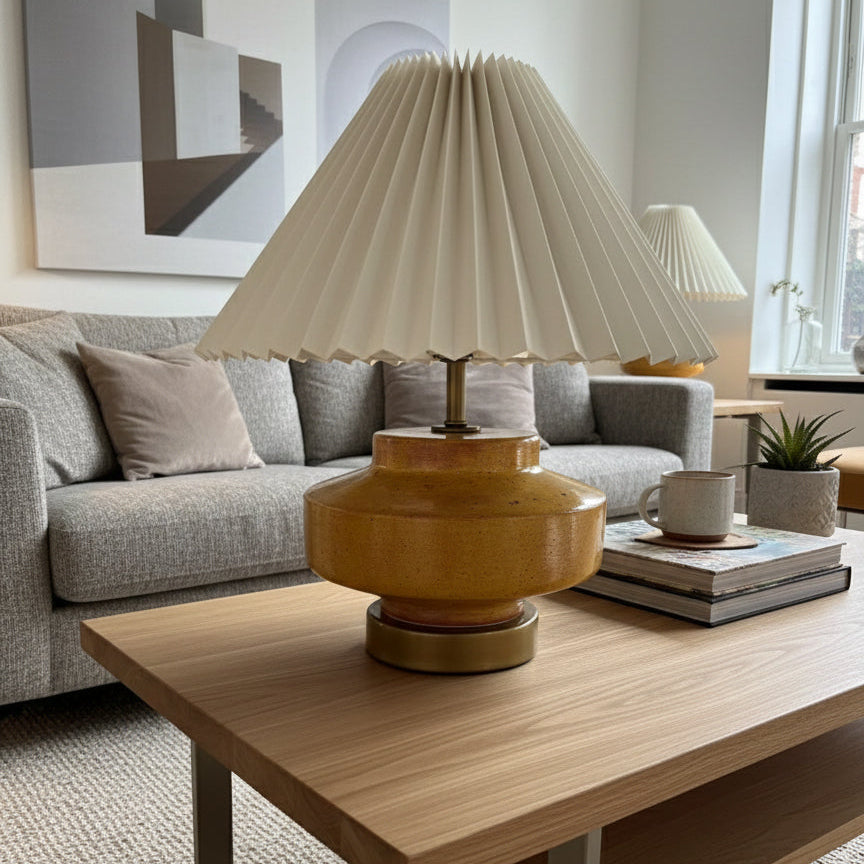 Pixie Seramik Abajur Sarı