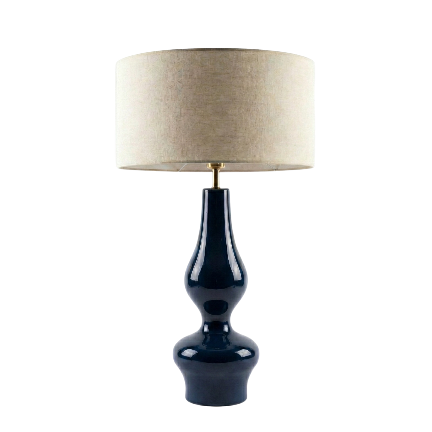 Porto Ahşap Abajur Koyu Lacivert