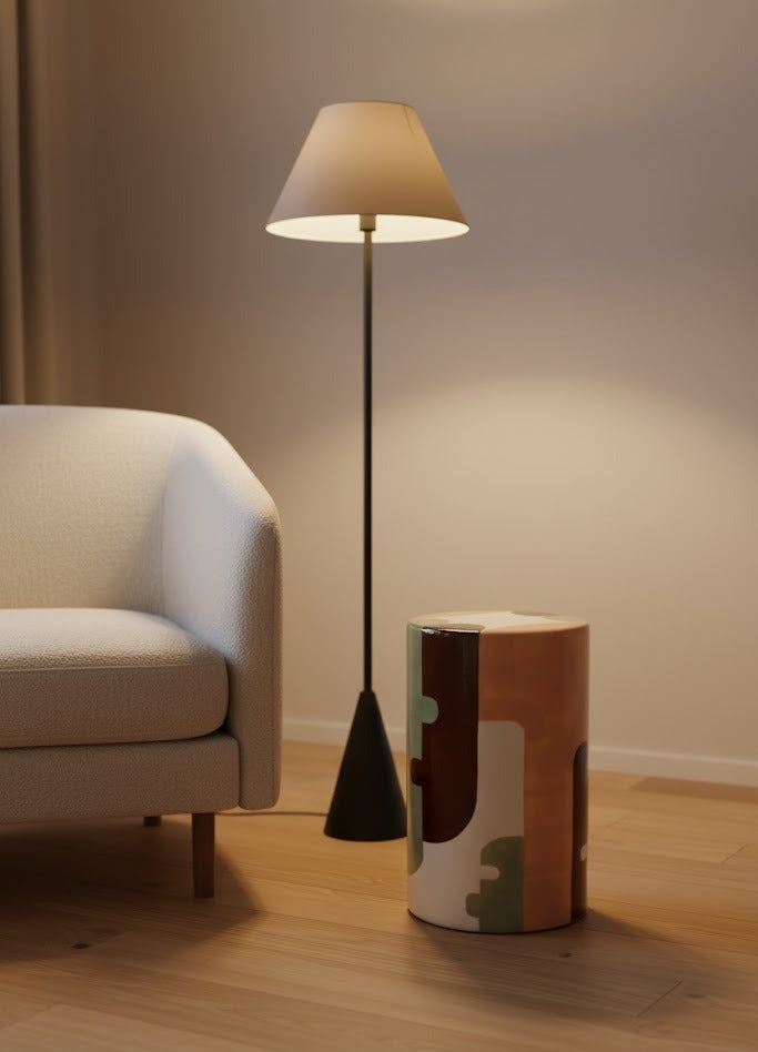 Berlin Light El Yapımı Seramik Yan Sehpa