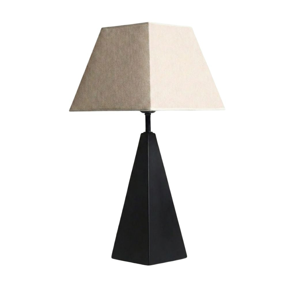 Nile Ahşap Abajur Siyah