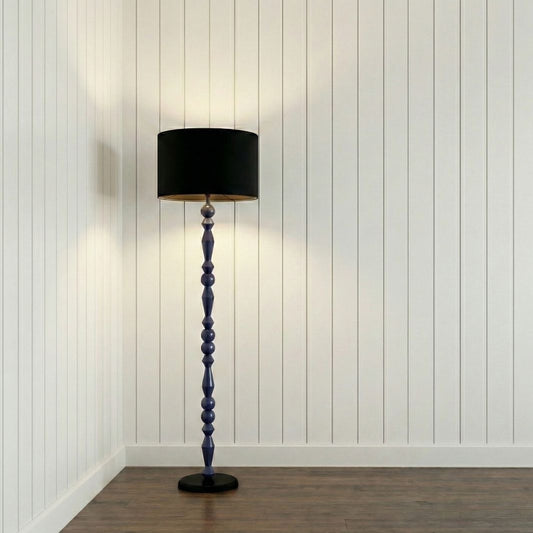 Alfie Ahşap Lambader Mavi