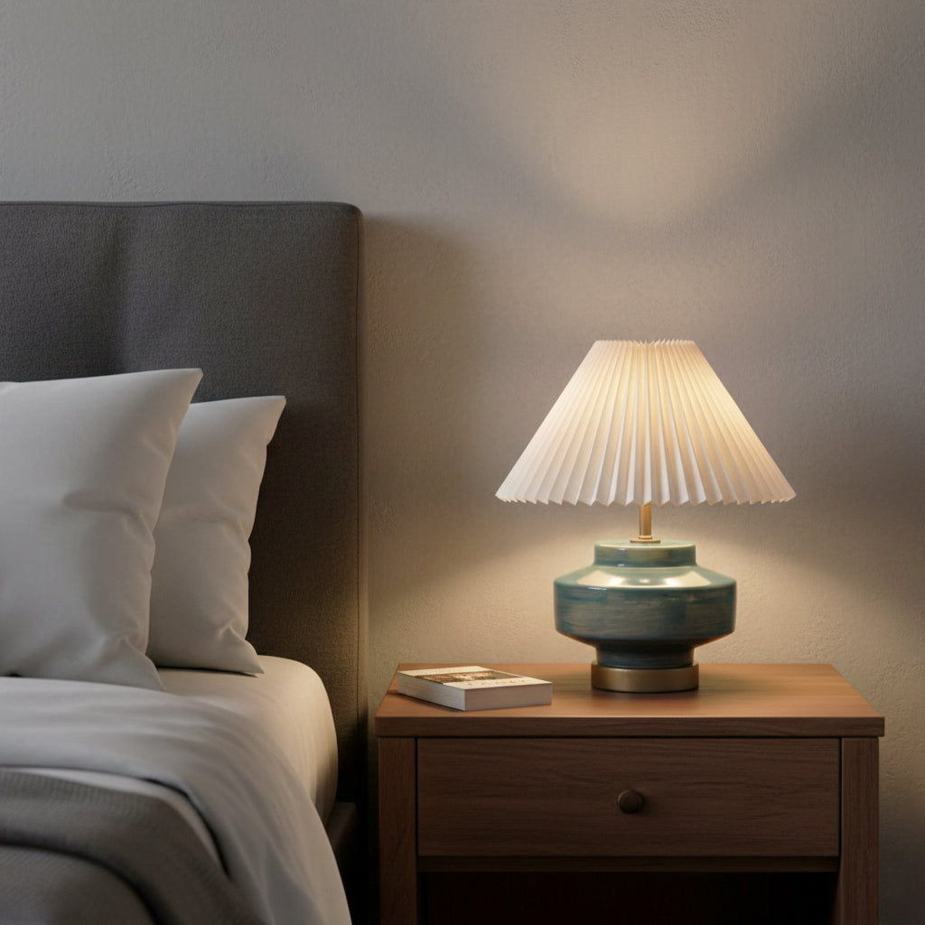 Pixie Seramik Abajur Mavi